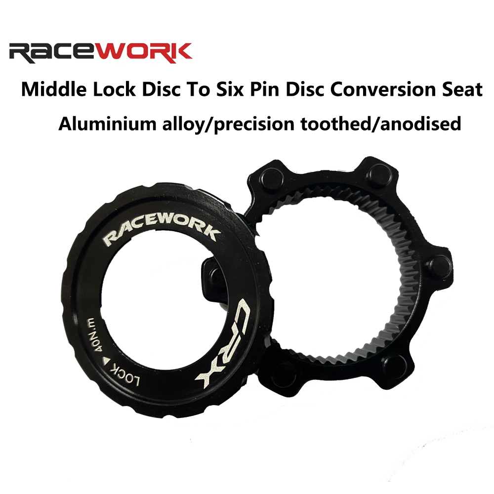 Commuter Bike Lock - RACEWORK 센터락에서 6홀 어댑터로 변환 MTB