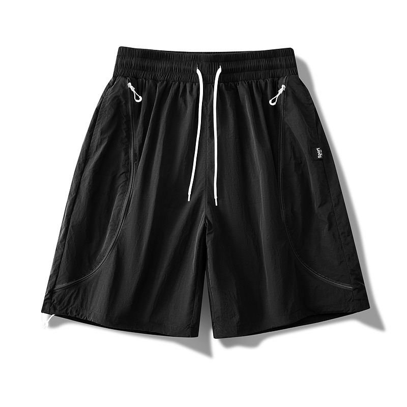Cycling Shorts For Commute - 남성용 솔리드 컬러 속건성 스포츠 반바지,