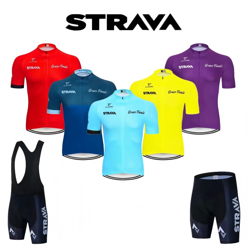 Cycling Community - STRAVA 사이클링 세트 남성용 사이클링 의류