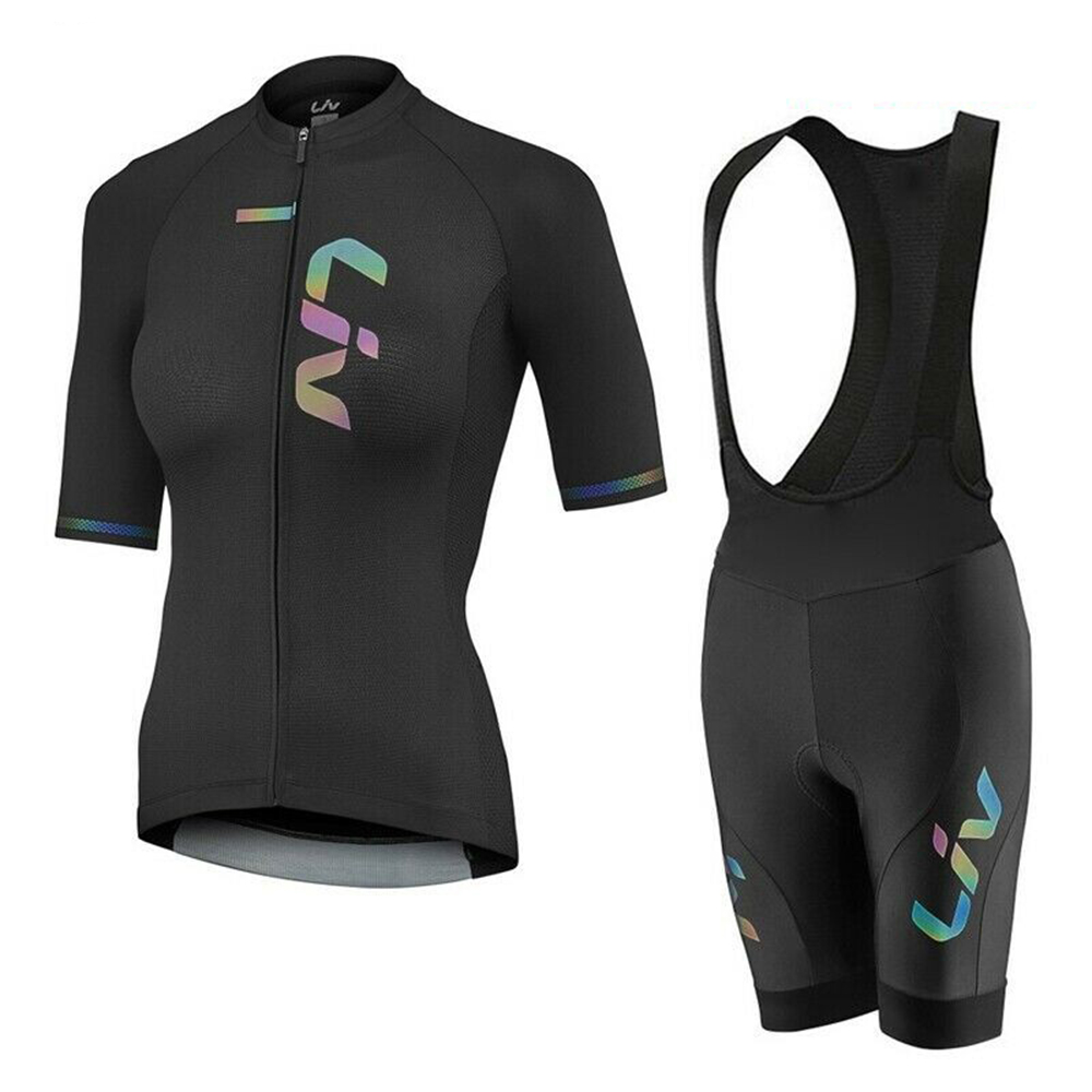 Cycling Community - LIV 여름 사이클링 저지 턱받이 반바지