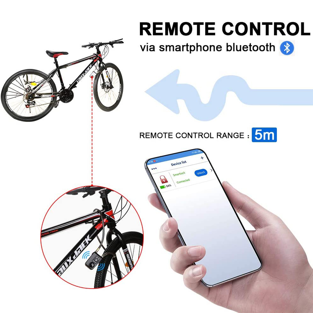 블루투스 스마트 자전거 자물쇠 방수 도난 방지 비밀번호 - Commuter Bike Lock 리뷰 및 가격