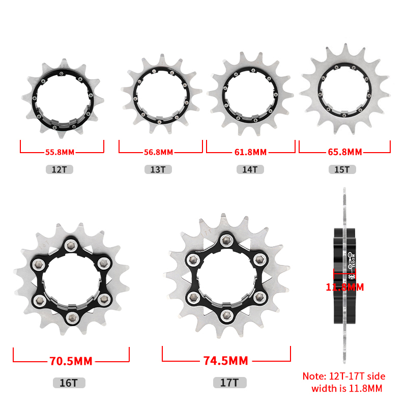 단일 속도 플라이휠 키트 12-17T CNC 가공 MT - Cycling Commute Speed 리뷰 및 가격