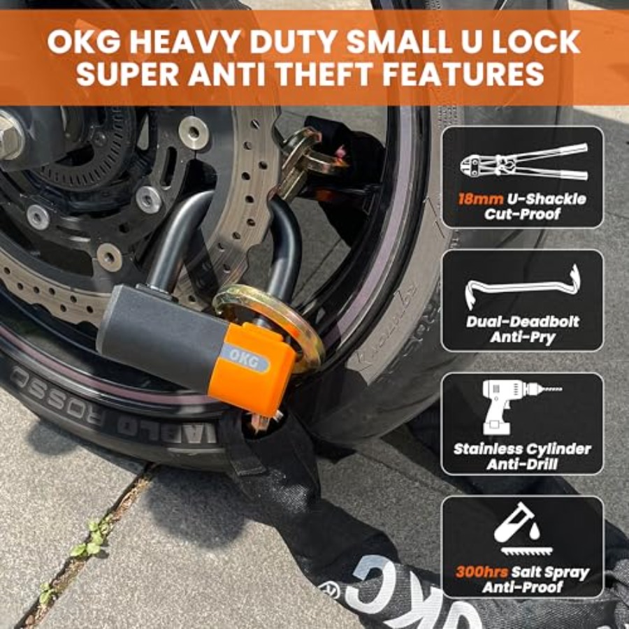 OKG 헤비듀티 소형 U자형 잠금장치 18mm 절단방지 - U Lock Heavy Duty 리뷰 및 가격
