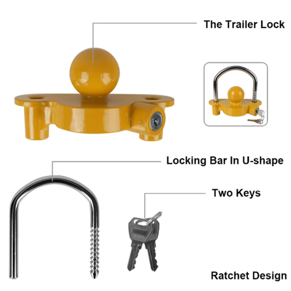 헤비듀티 트레일러 히치 잠금장치 - 2-5/16인치 조 - U Lock Heavy Duty 리뷰 및 가격