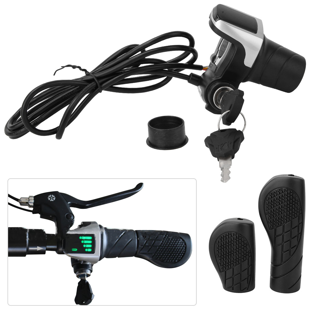 36V 전기 자전거 핸들바 트위스트 그립 스로틀 LCD - Commuter Bike Lock 리뷰 및 가격
