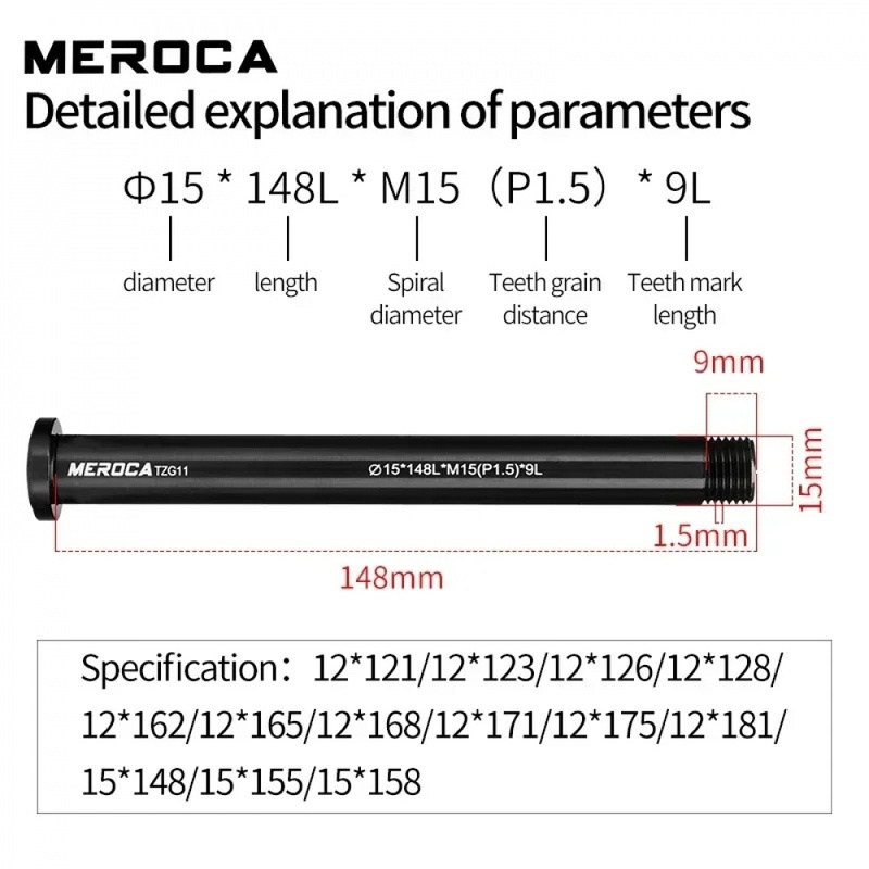 MTB 로드 바이크 쓰루 액슬 세트 M12/M15xP1 - Dynamo Hub Front 리뷰 및 가격