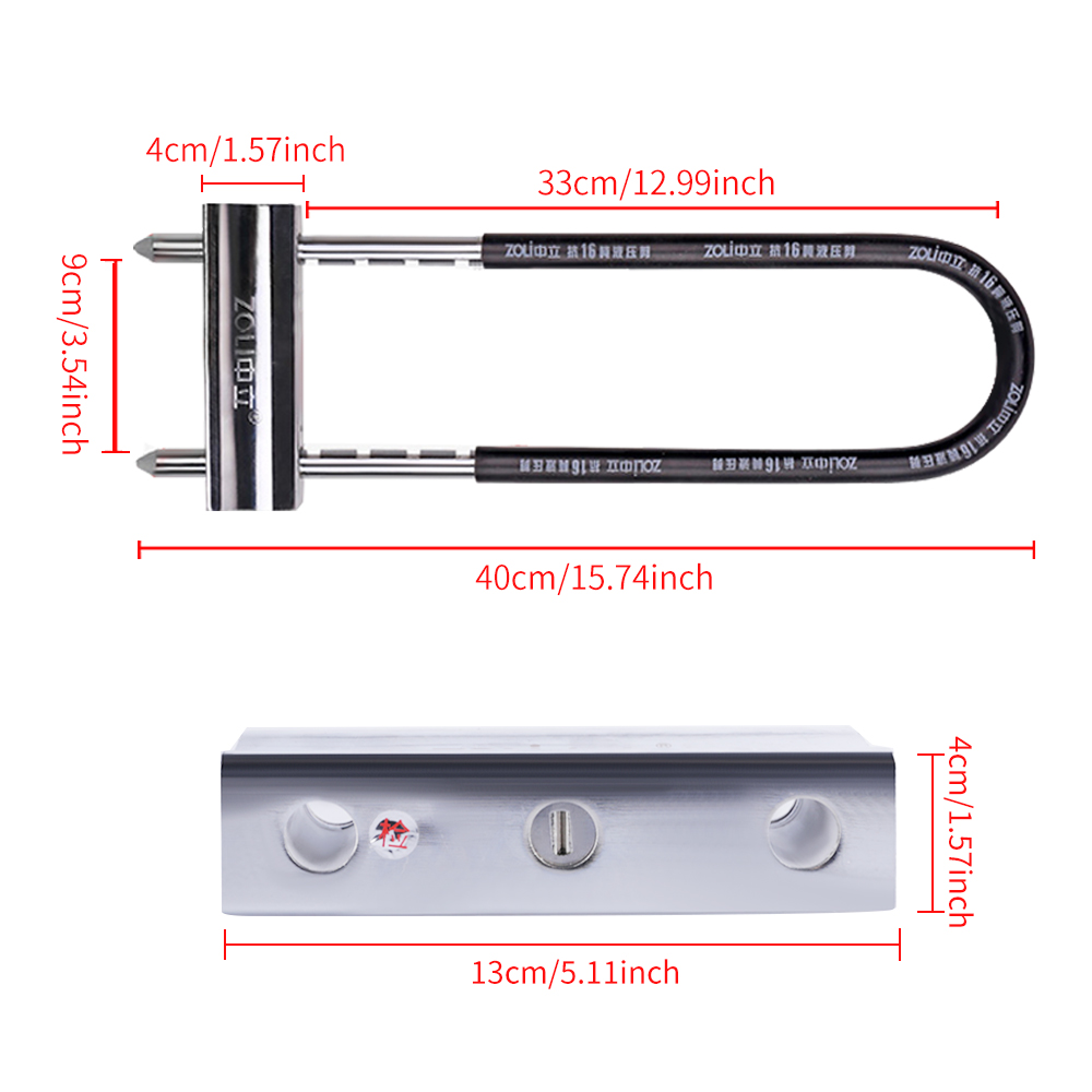 ZOLI U-락 자전거 잠금장치, 전기자전거, 오토바이 - U Lock Heavy Duty 리뷰 및 가격